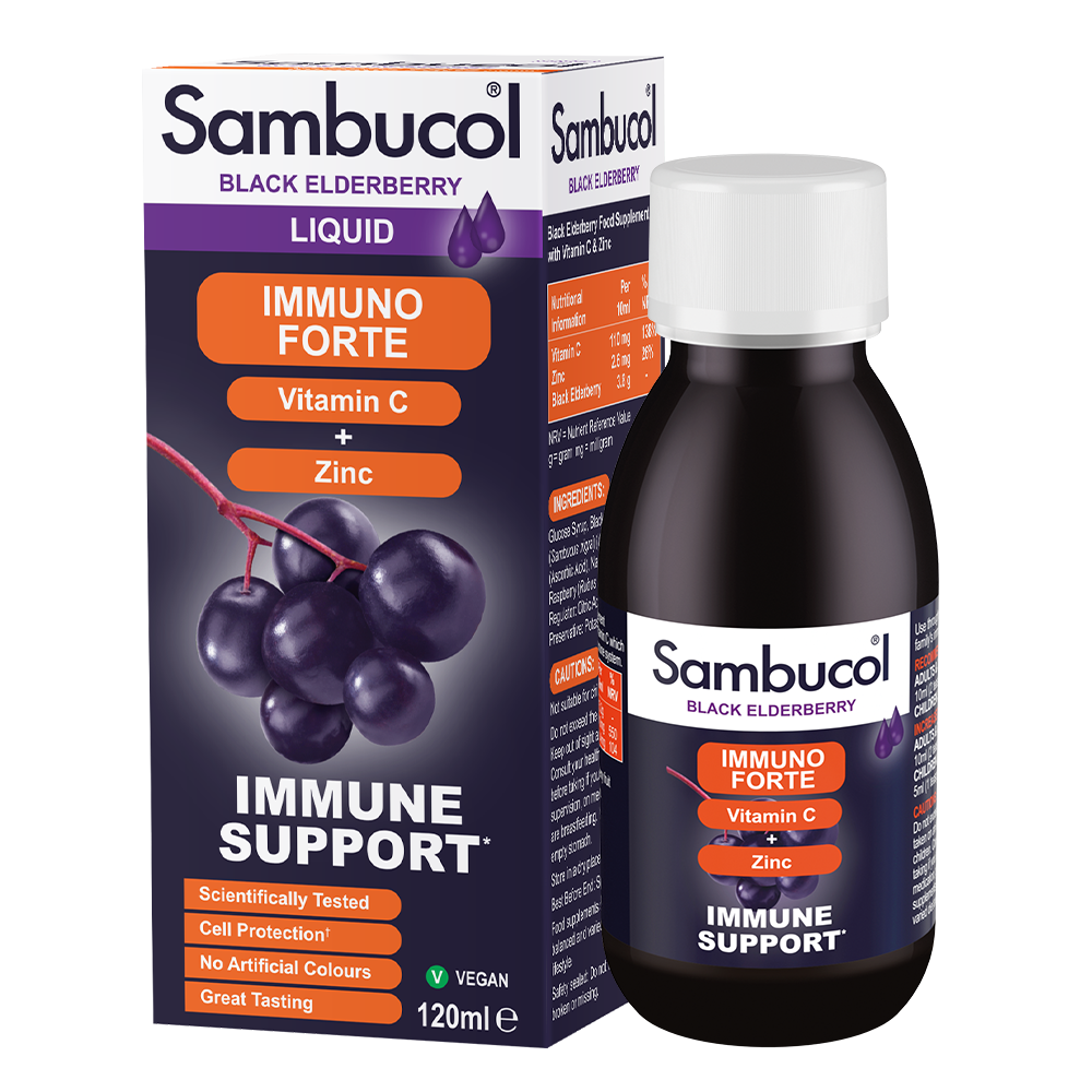 Сироп от черен бъз Sambucol, Immuno Forte • 120 ml