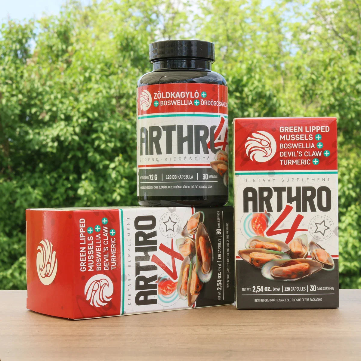 ARTHRO4 • Joint + cartilage complex • with Green-lipped mussel • 120 capsules - Mannavita