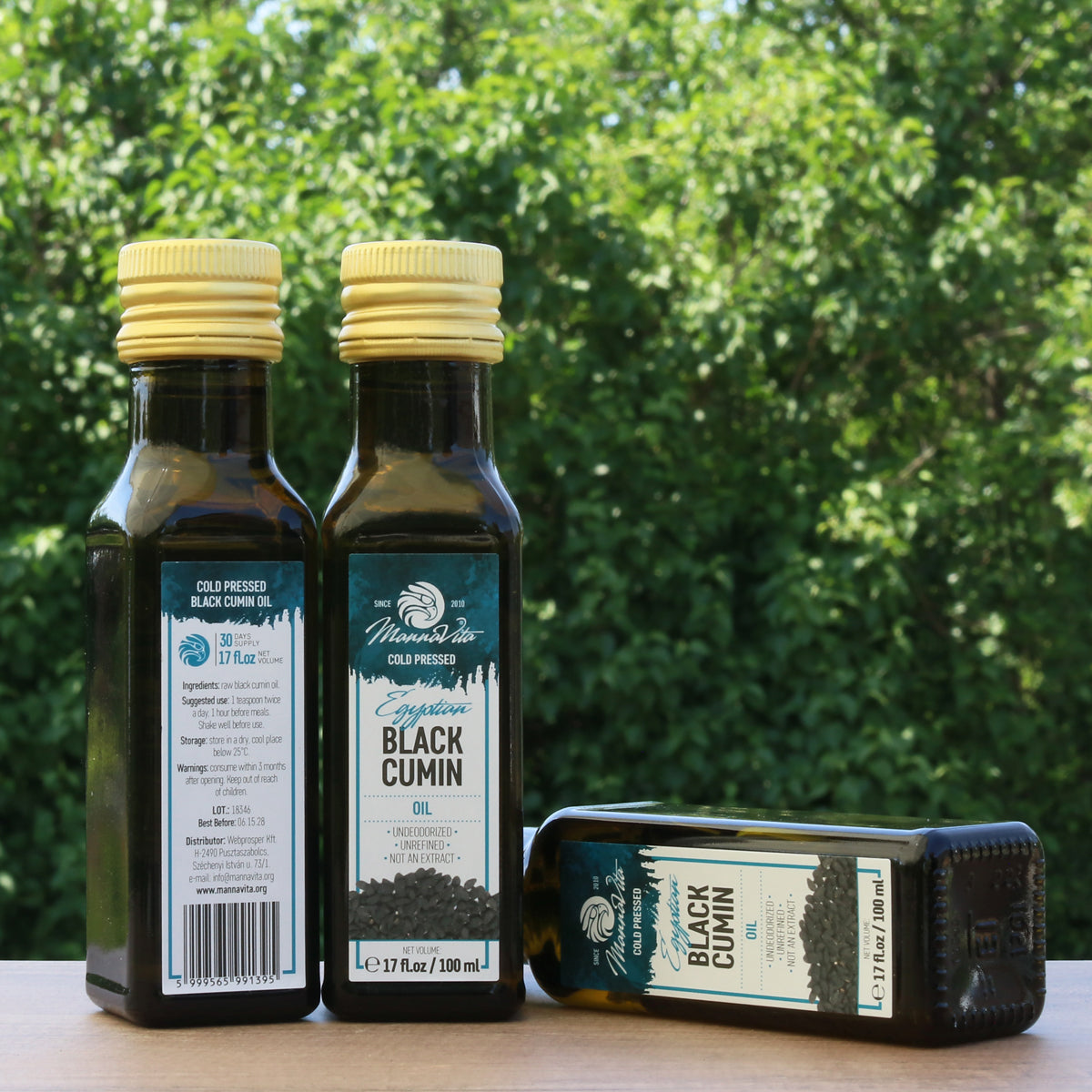 Студенопресовано масло от черен кимион Mannavita • 100 мл