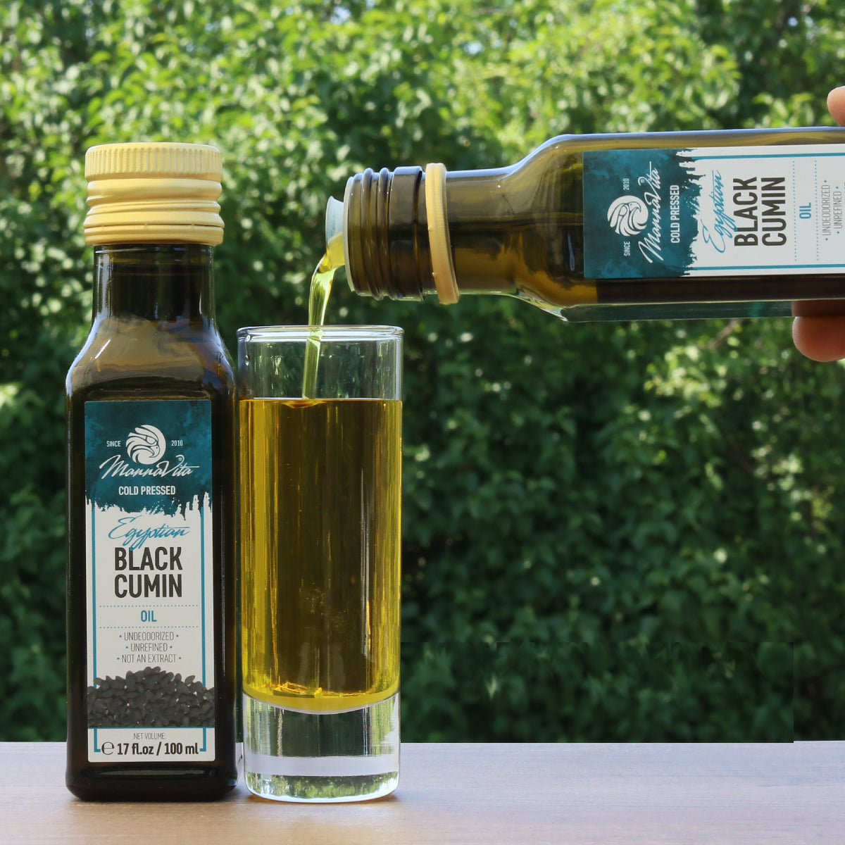 Студенопресовано масло от черен кимион Mannavita • 100 мл