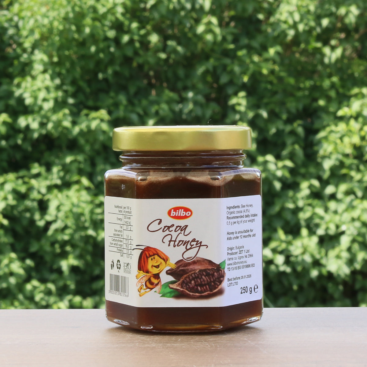 Билбо суров какаов мед • 250 g