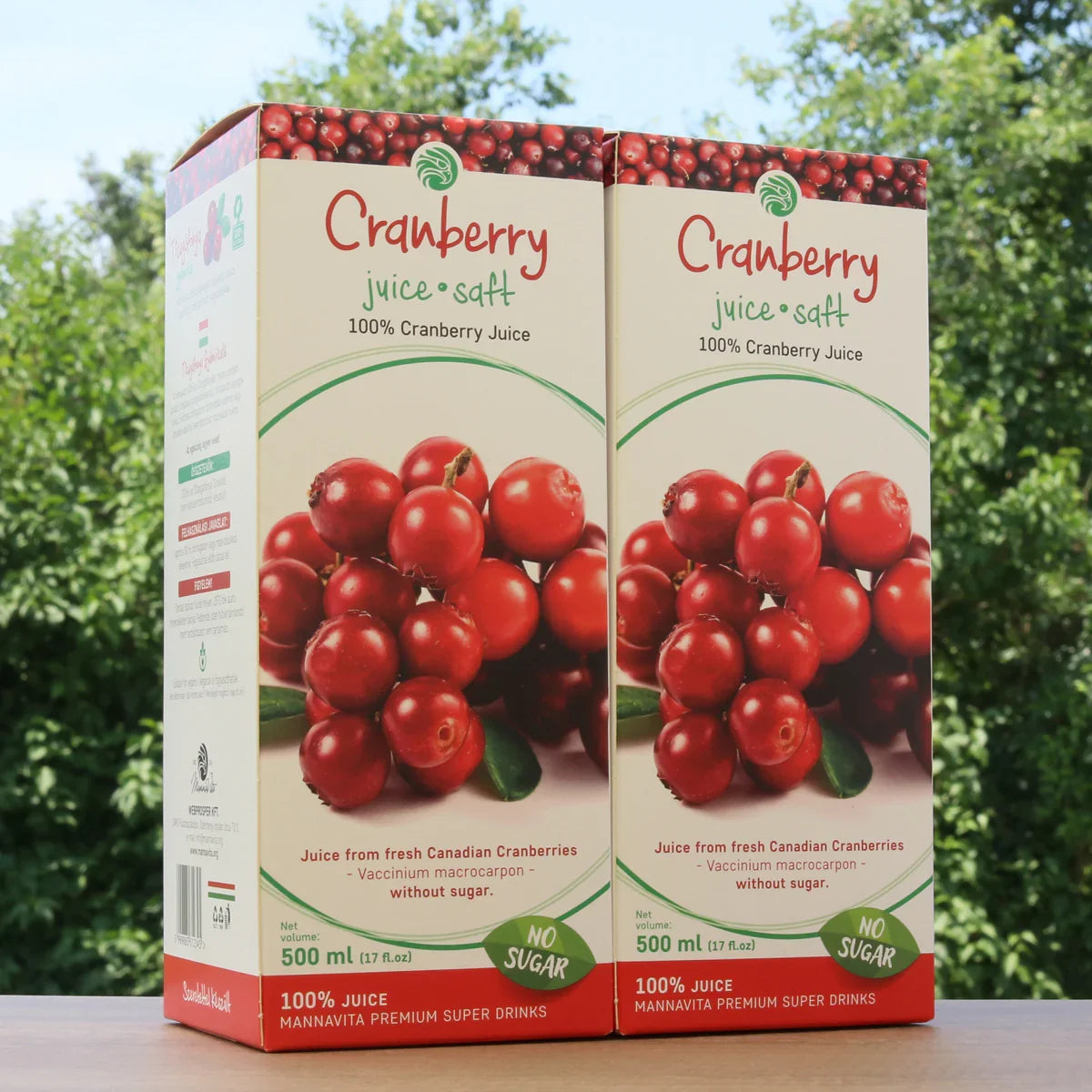 Mannavita Cranberry 100% pure pressed juice • 500 ml - Mannavita