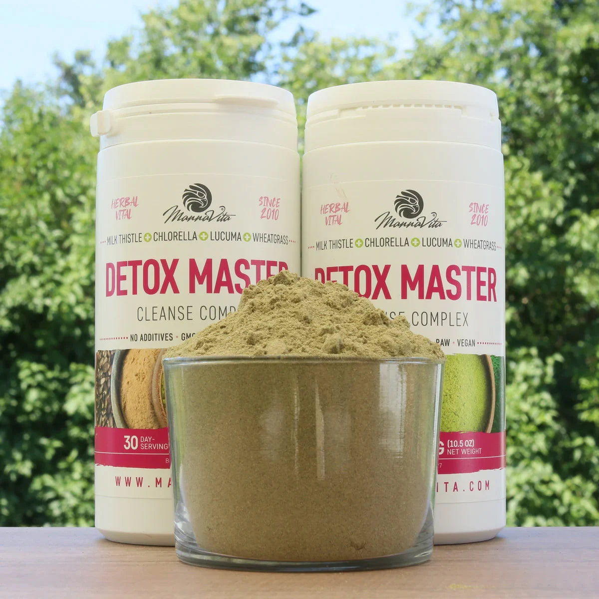 Mannavita Milk Thistle + Wheatgrass + Chlorella + Lucuma • 200 g - Mannavita