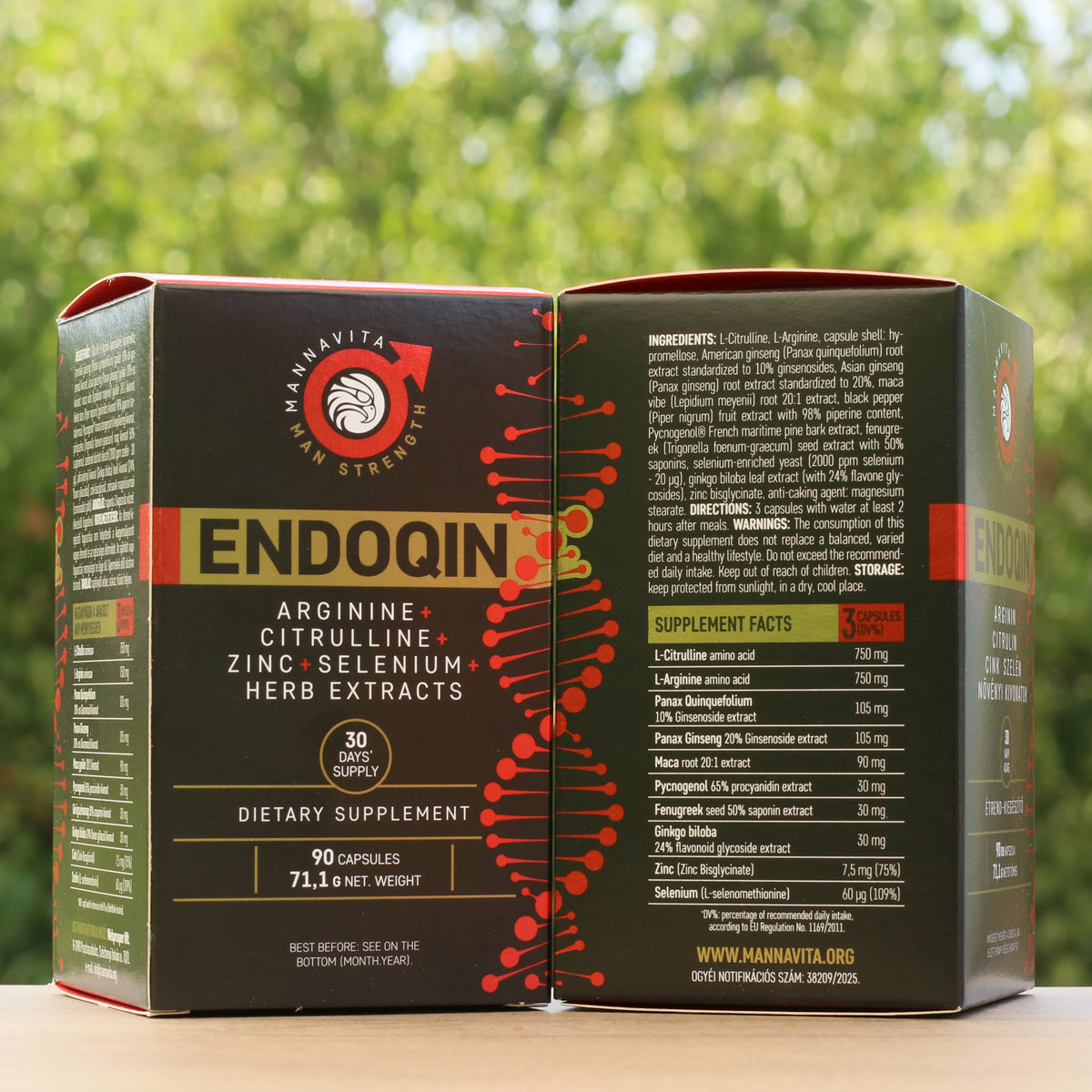 ENDOQIN Мъжка сила Форте • 90 капсули
