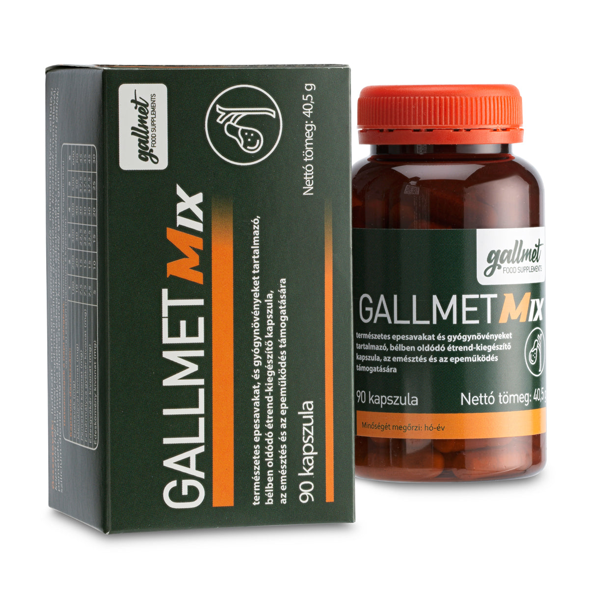 Gallmet Mix капсули с жлъчни киселини и билки • 90 бр.