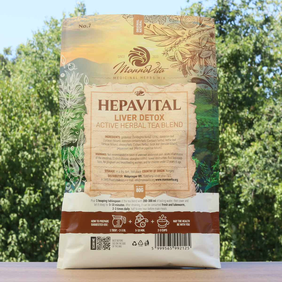 HEPAVITAL Детокс за черния дроб – активна билкова чаена смес • 80 g