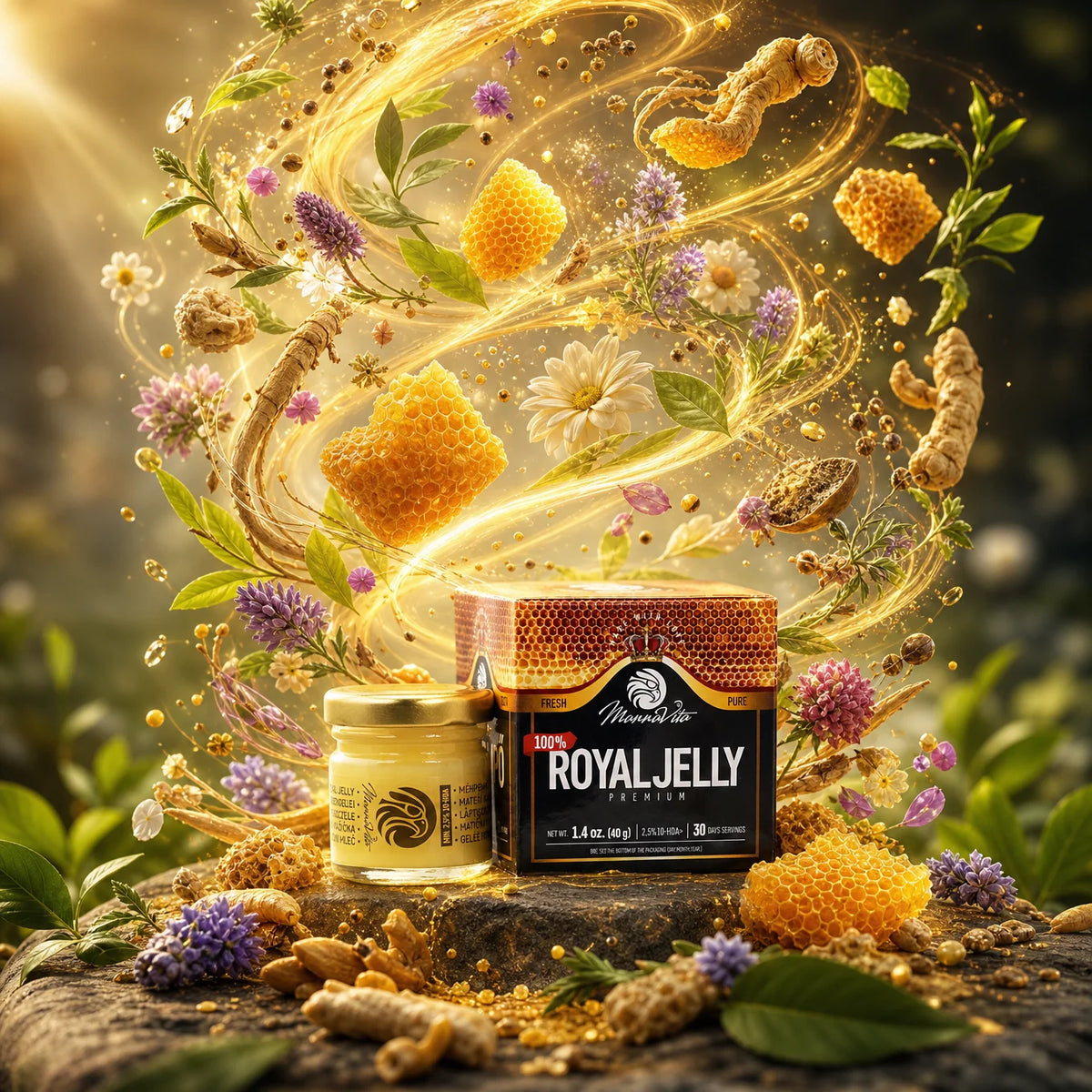 Mannavita Premium Пчелно Млечице 2,5% 10-HDA, 40g