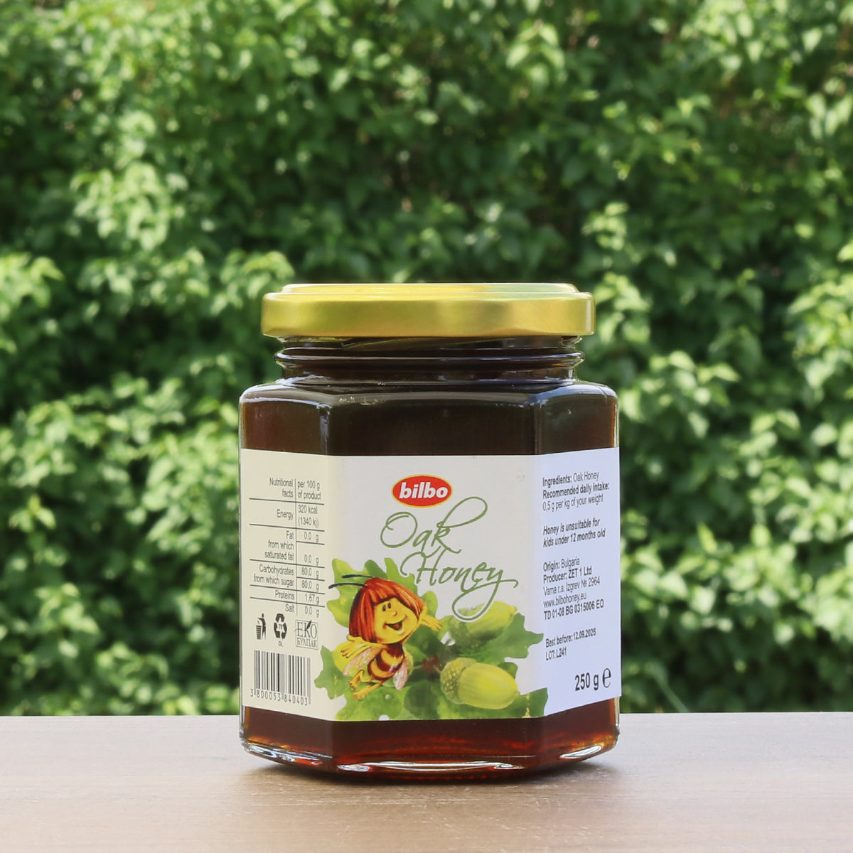 Суров дъбов мед Bilbo • 250 g