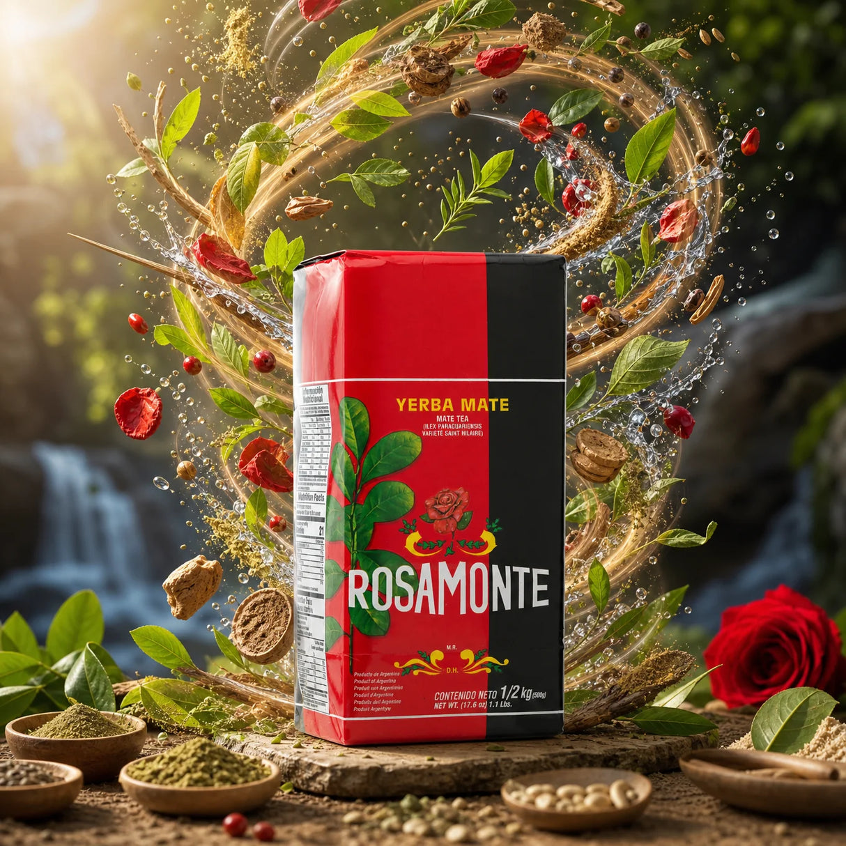 Чай йерба мате Rosamonte • С дръжки • 500 g