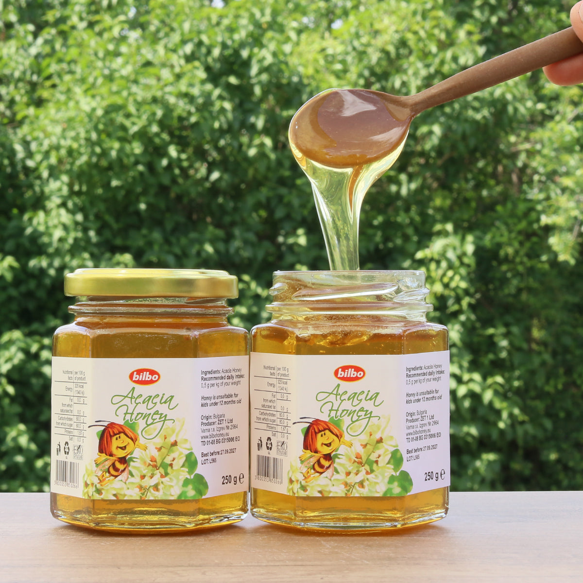 Суров мед от акация Bilbo • 250 g