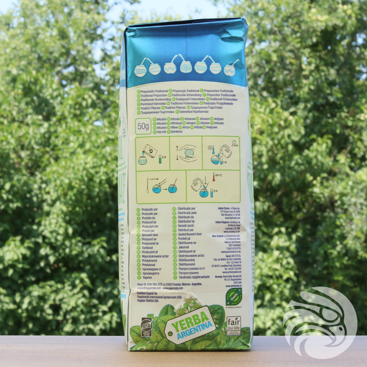 Aguamate Органична йерба мате • С дръжки • 500 g