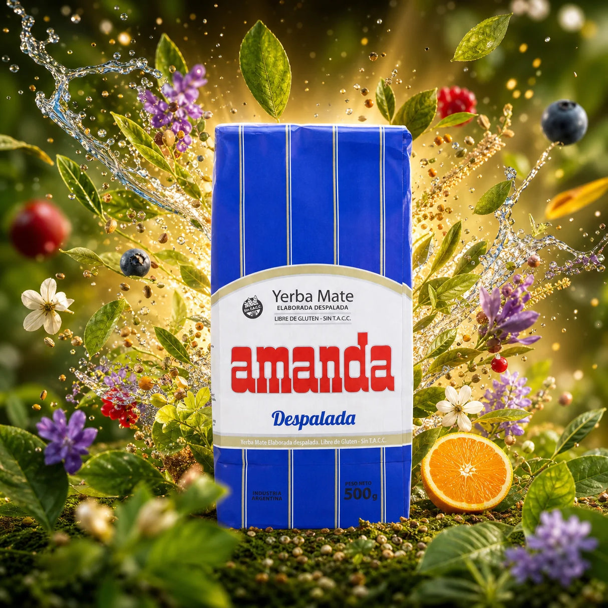 Чай йерба мате Amanda • Без дръжки – Sin palo • 500 g