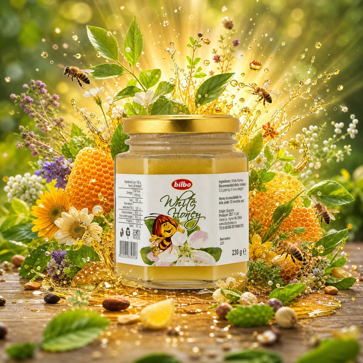 Bilbo суров липов мед • 250 g
