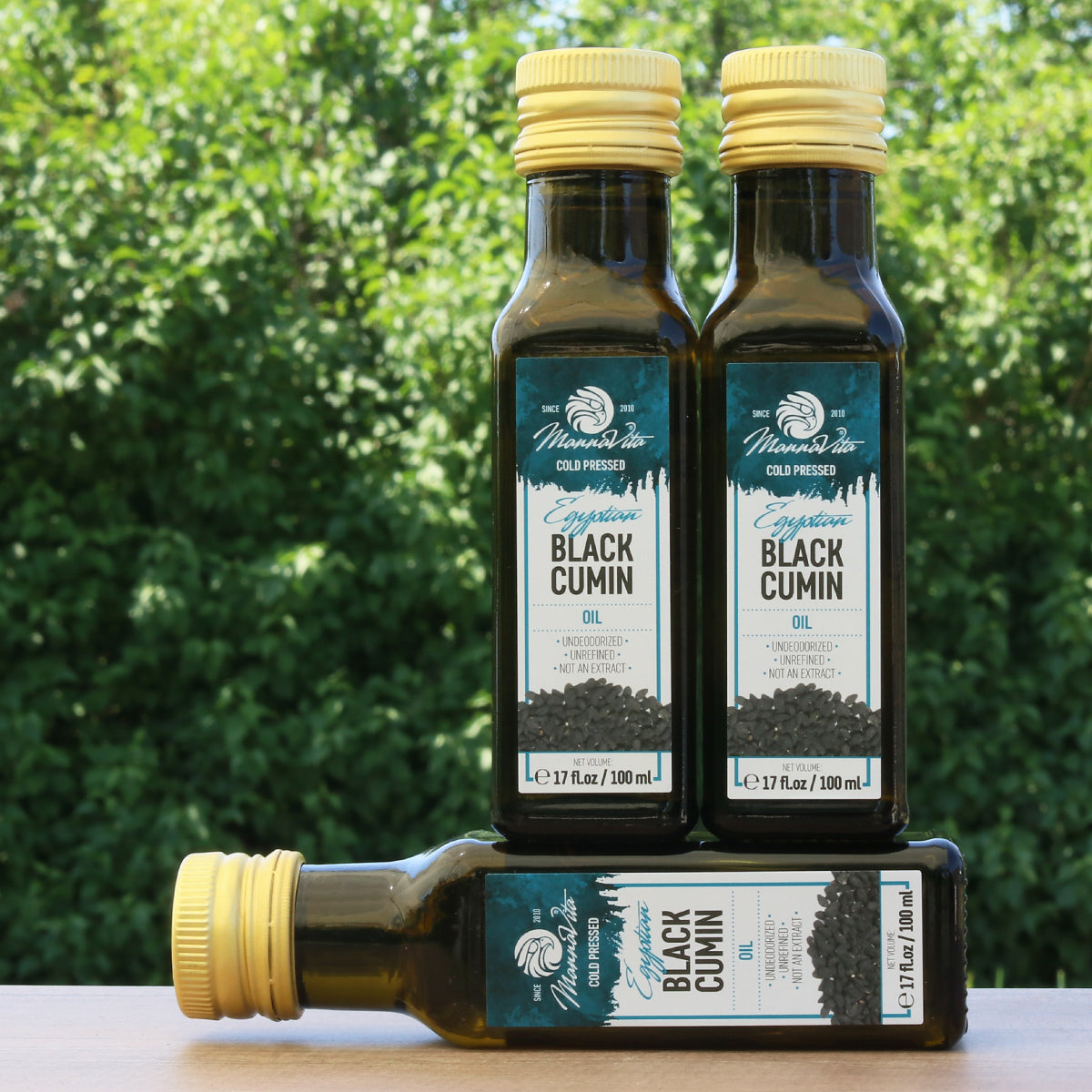 Студенопресовано масло от черен кимион Mannavita • 100 мл