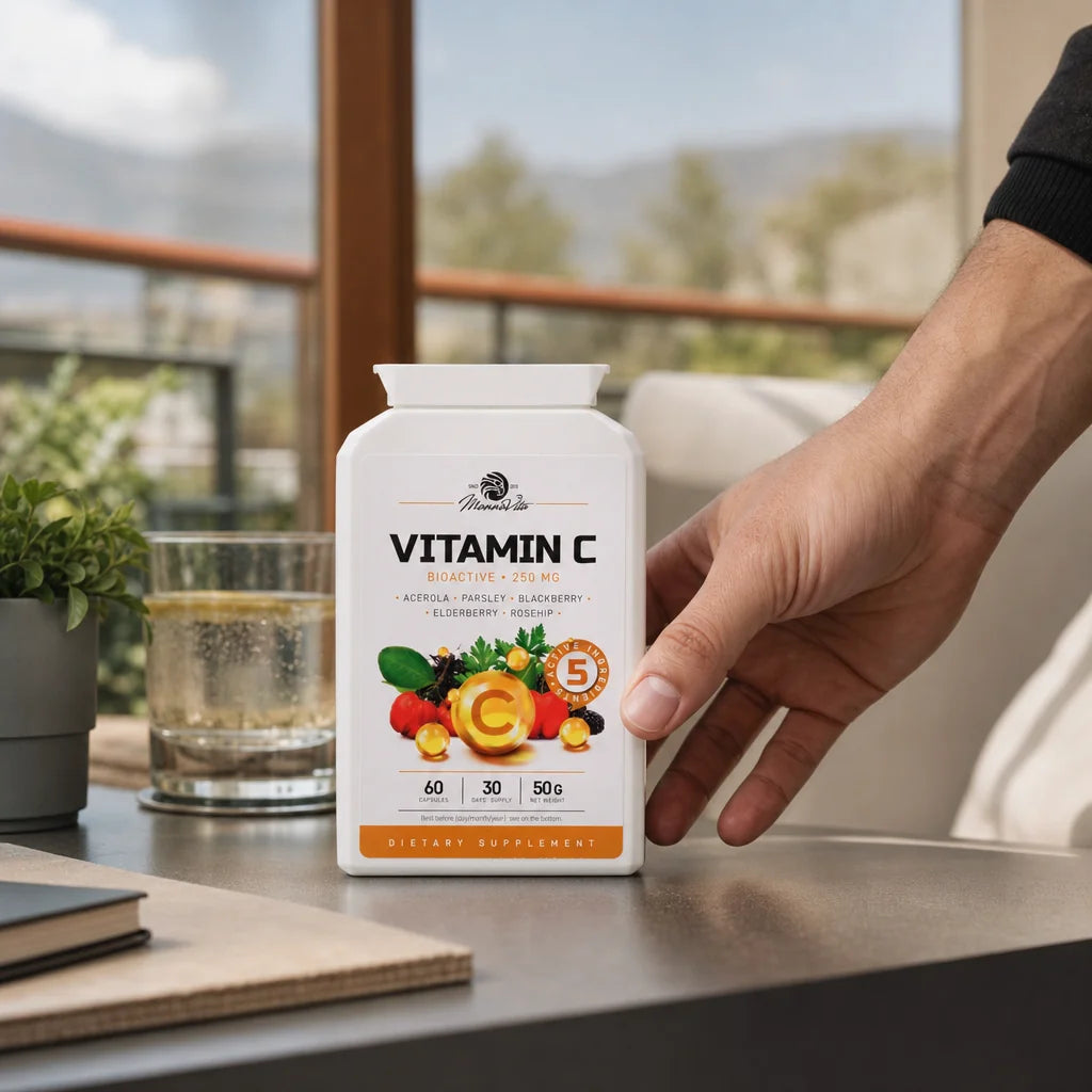 Mannavita Витамин C комплекс • 250 mg биоактивен • 60 капсули