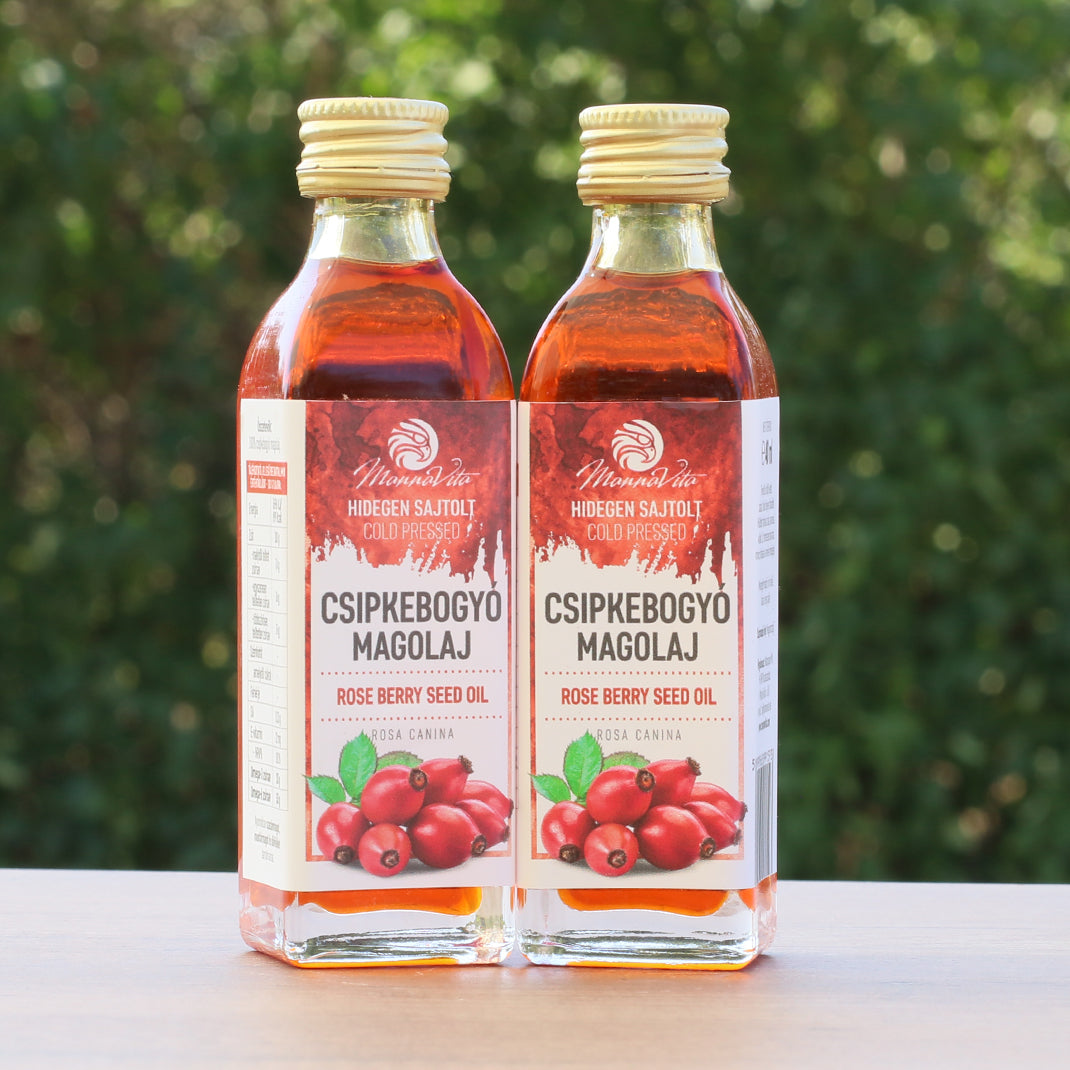 Mannavita унгарско студенопресовано масло от шипкови семена • 40 мл