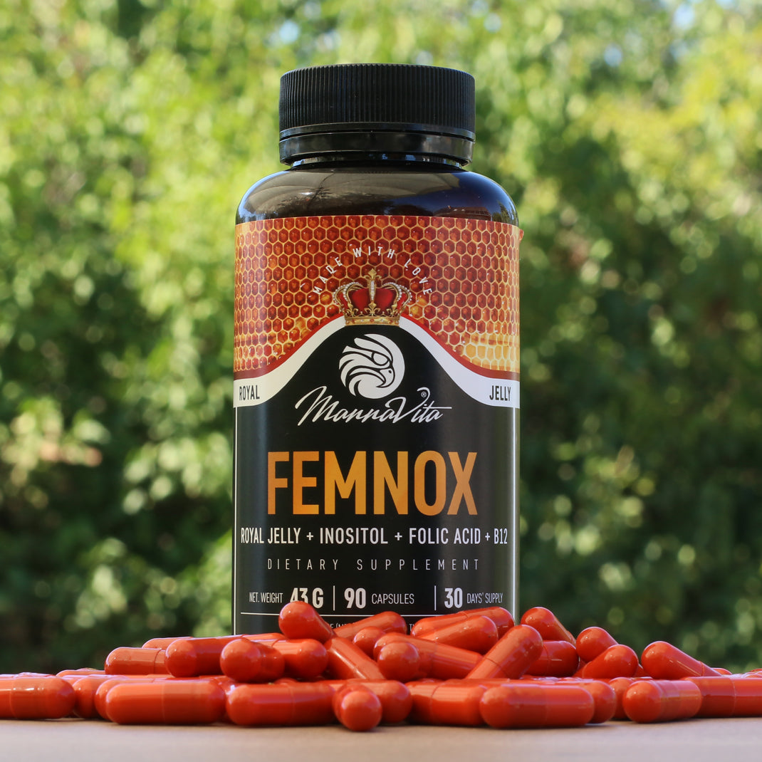 FEMNOX Кралско желе + Инозитол + Фолиева киселина + B12 комплекс • 90 капсули