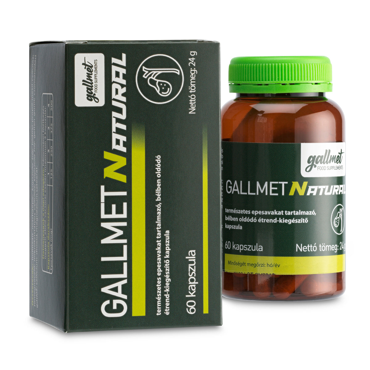 Gallmet Natural капсули с жлъчни киселини • 60 бр.