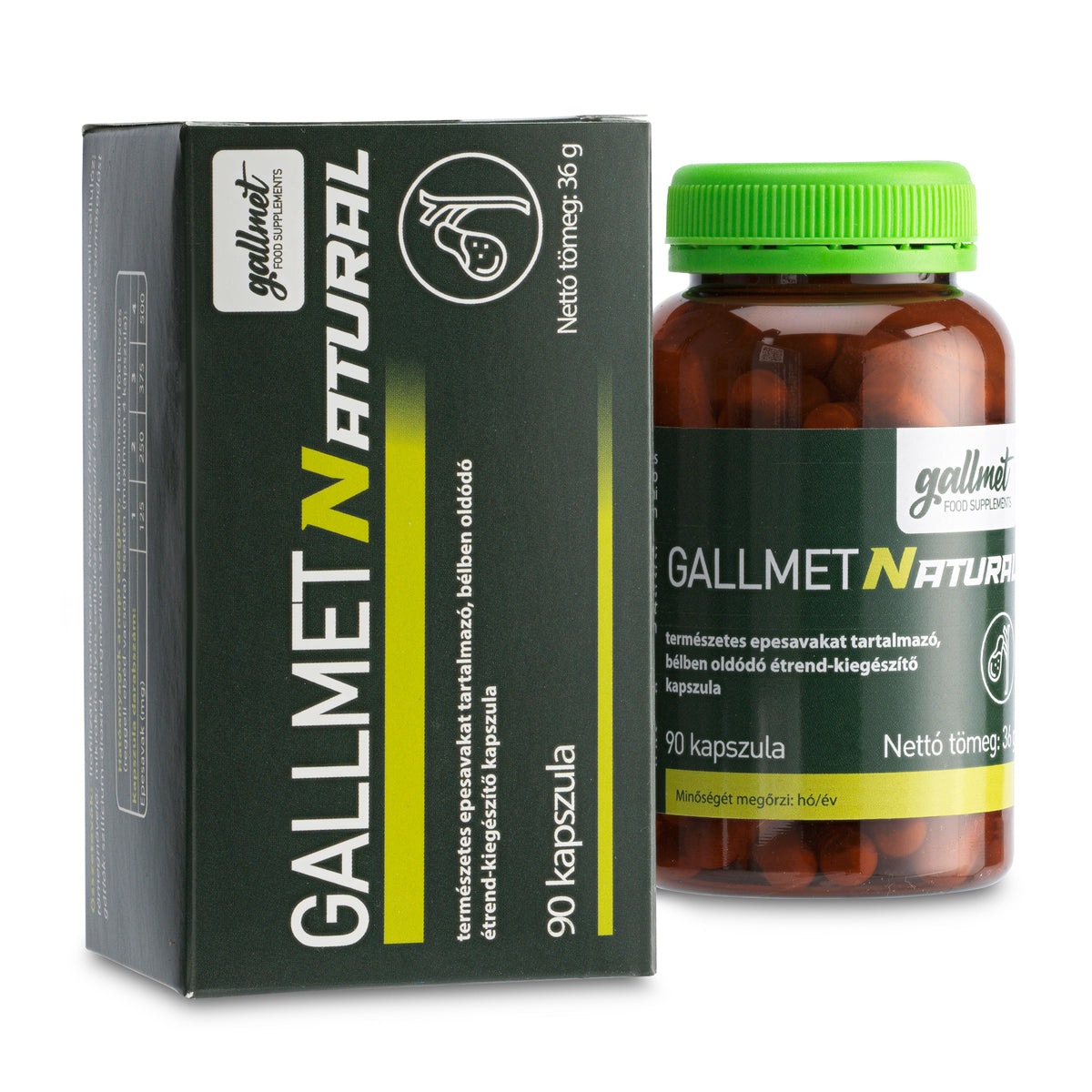 Gallmet Natural капсули с жлъчни киселини • 90 бр.