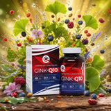 GINK-Q10 • Q10 Коензим + комплекс Гинко Билоба • 60 капсули