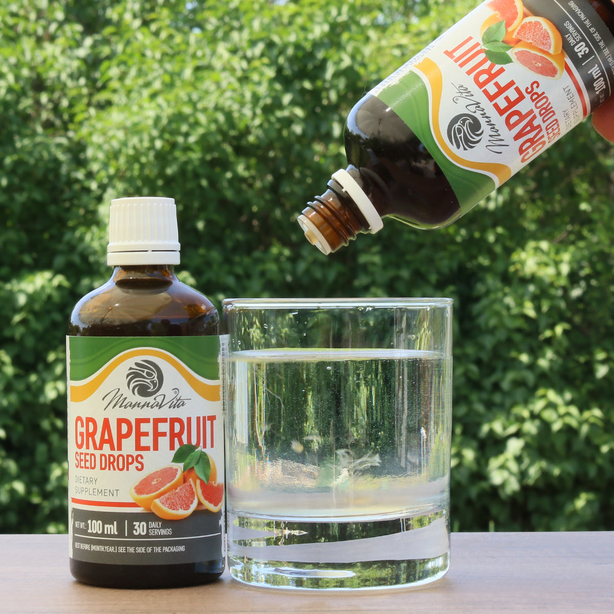 Капки от екстракт от семена на грейпфрут Mannavita • 100 мл