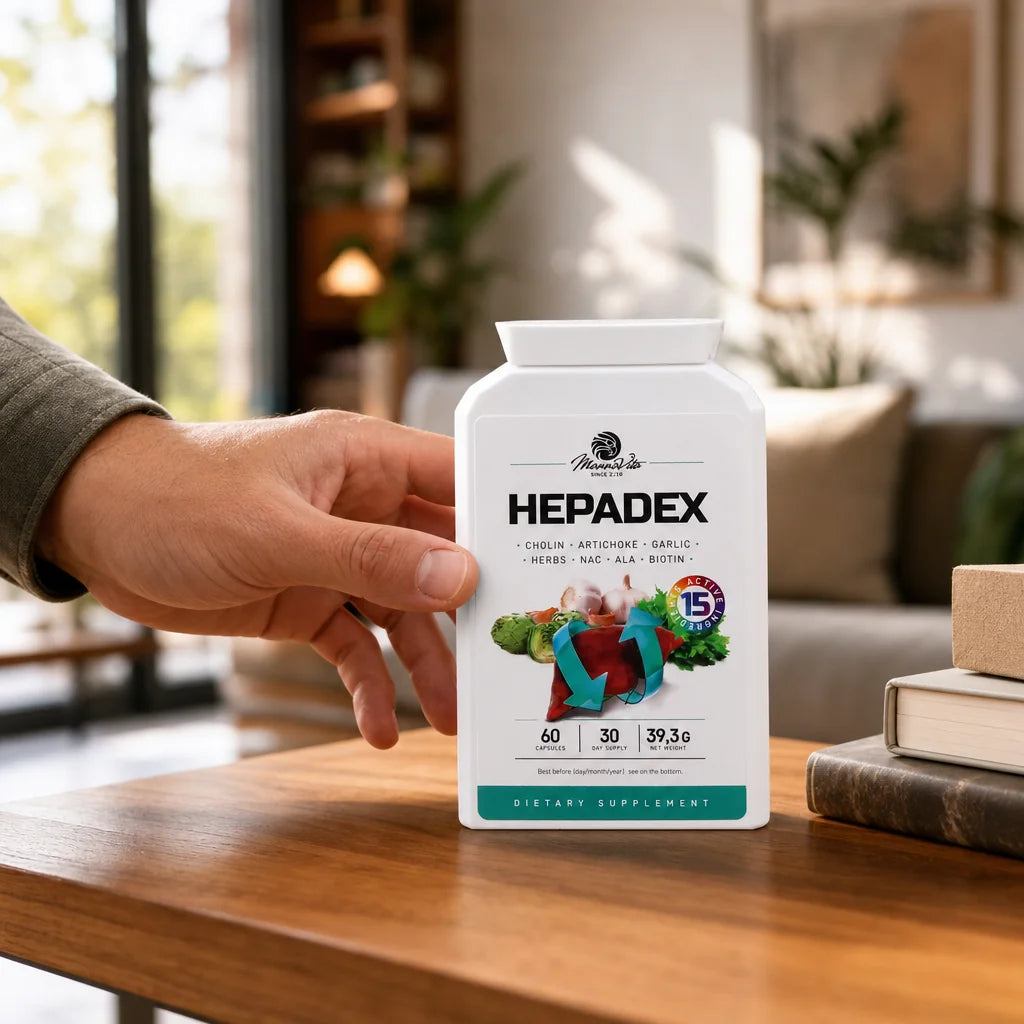 HEPADEX комплекс за регенерация на черния дроб и подобряване на здравето на черния дроб • 60 капсули