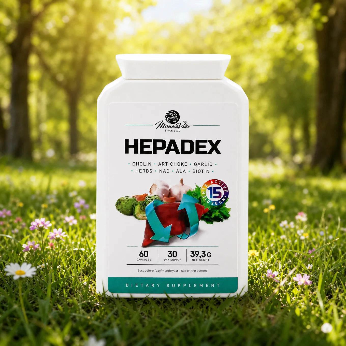 HEPADEX комплекс за регенерация на черния дроб и подобряване на здравето на черния дроб • 60 капсули