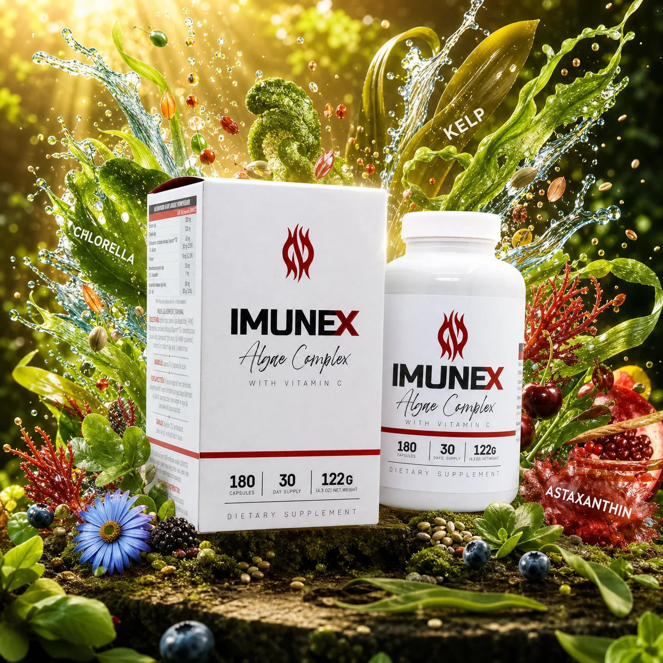 IMUNEX Комплекс от водорасли, 180 капсули