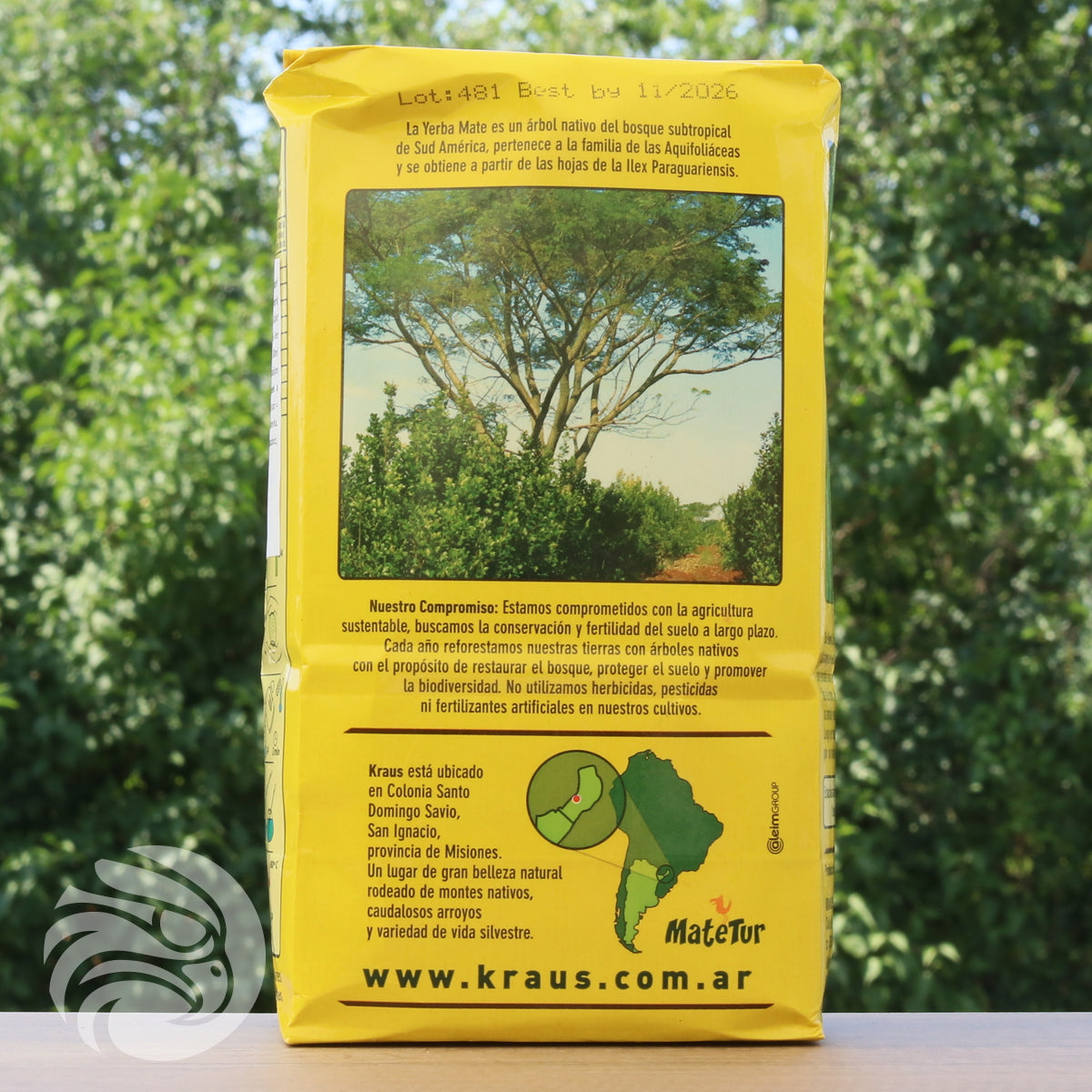 Чай йерба мате Kraus • Silvestre, Мента • 500 g