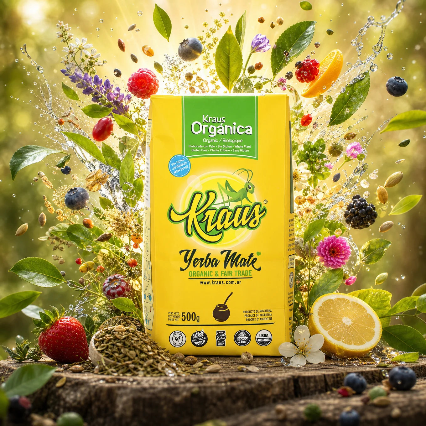 Йерба мате Kraus • Gaucho, Sin palo – без дръжки • 500 g
