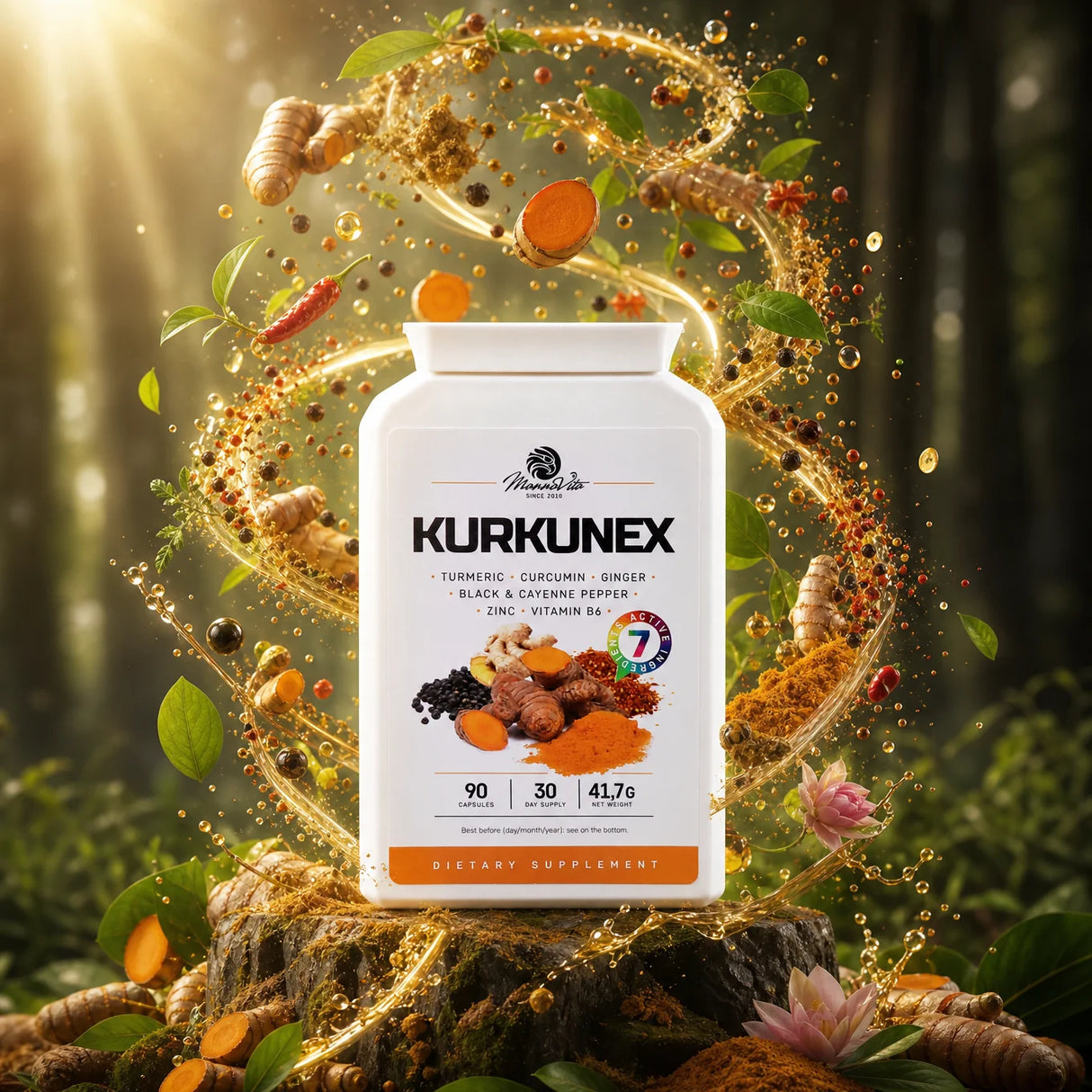 KURKUNEX комплекс с екстракт от куркума • 90 капсули