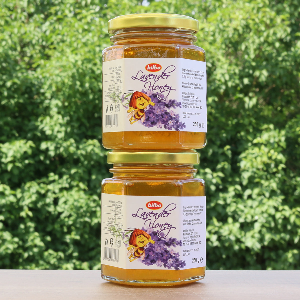 Bilbo суров лавандулов мед • 250 g