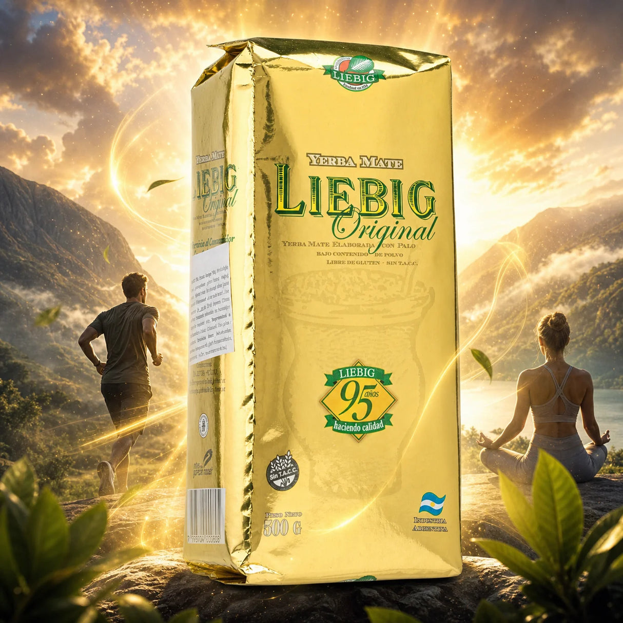 Liebig Original чай йерба мате • Приготвен със стъбла • 500 g