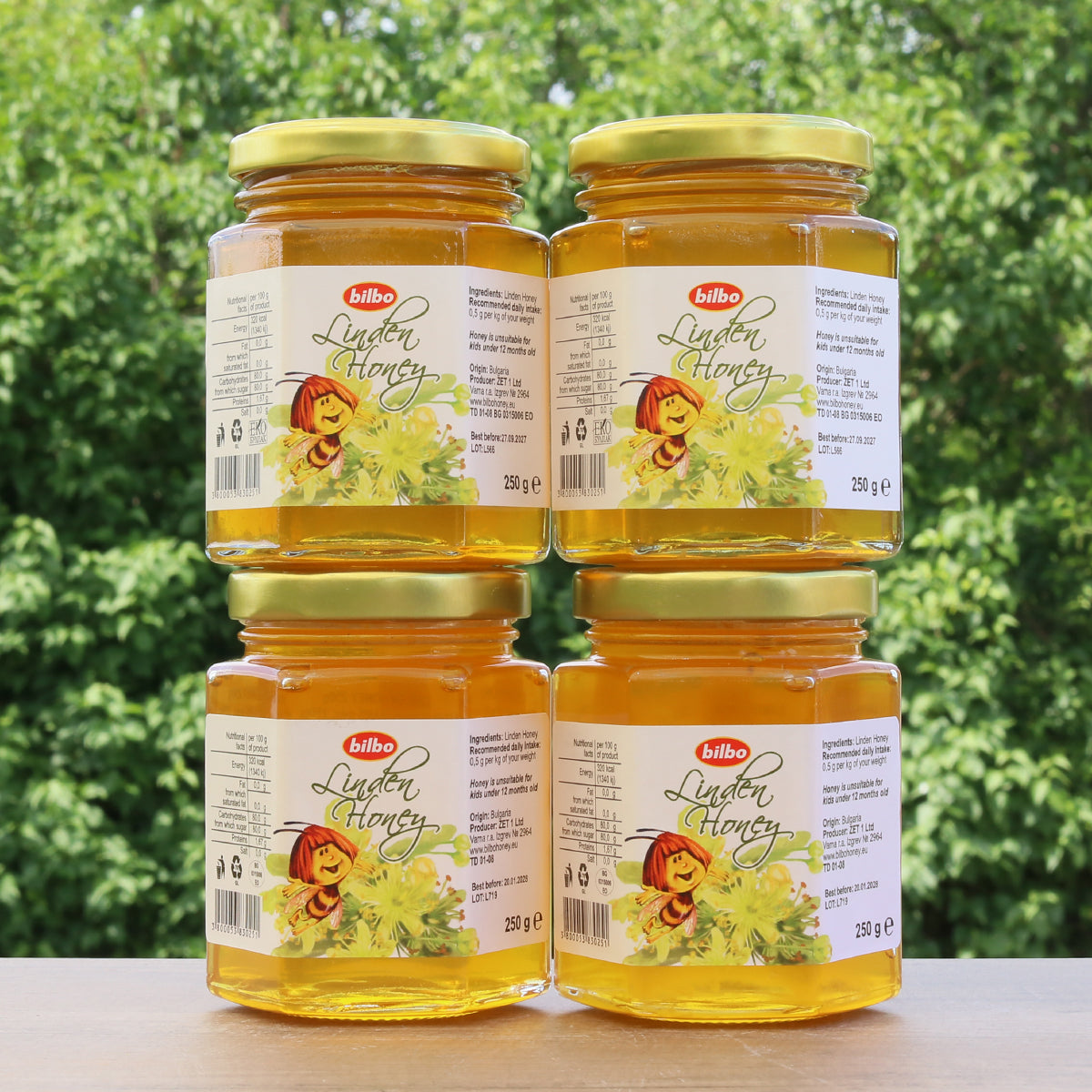 Bilbo суров липов мед • 250 g