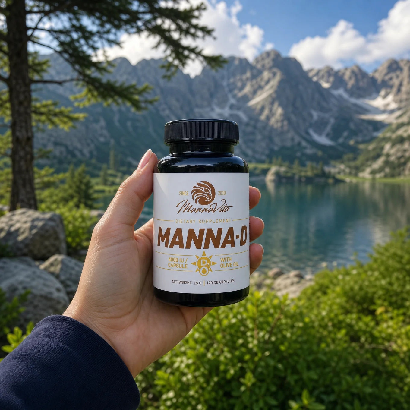 MANNA-D D3 Витамин в зехтин 4000 IU • 120 капсули