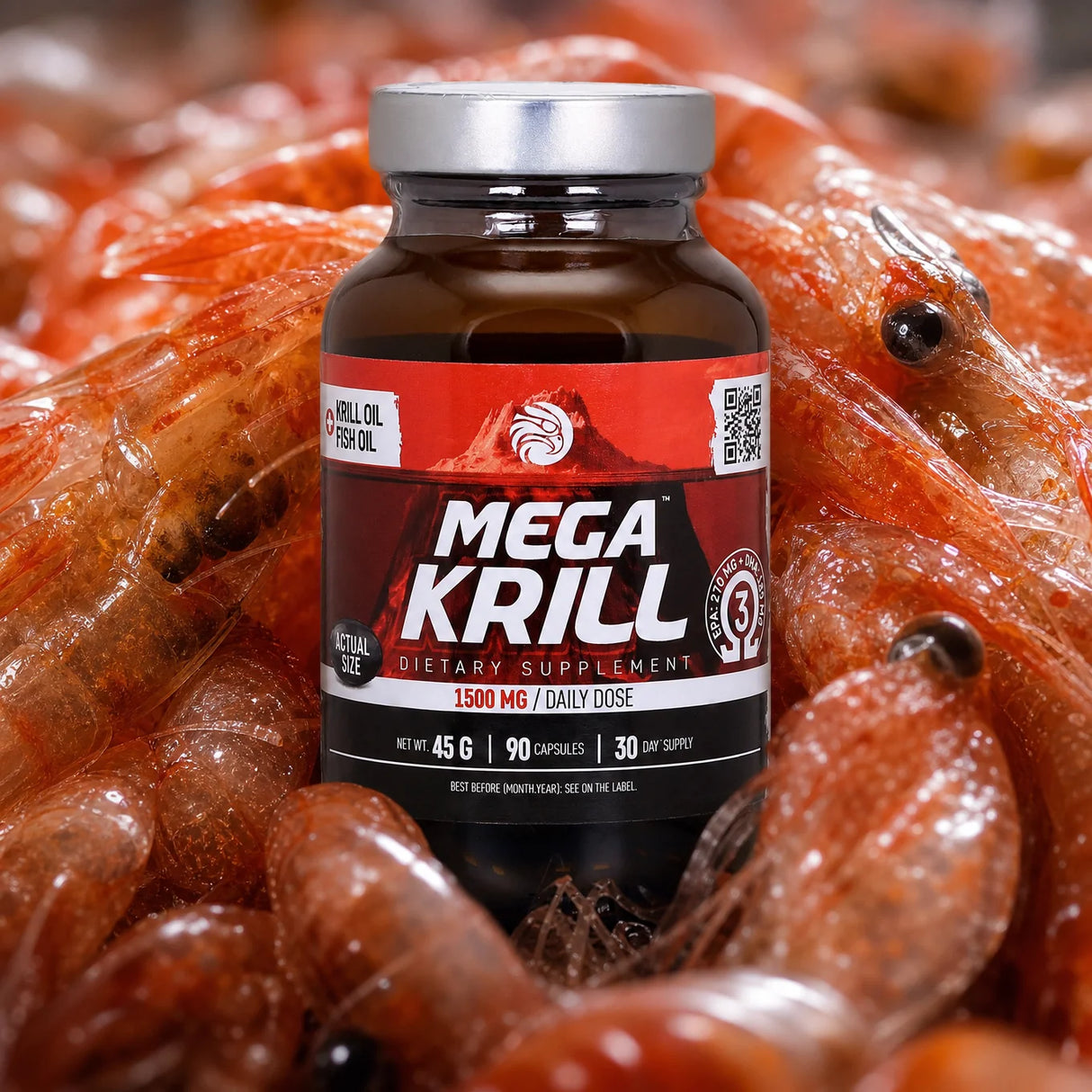 MegaKRILL 1500 mg масло от крил + рибено масло • 90 капсули