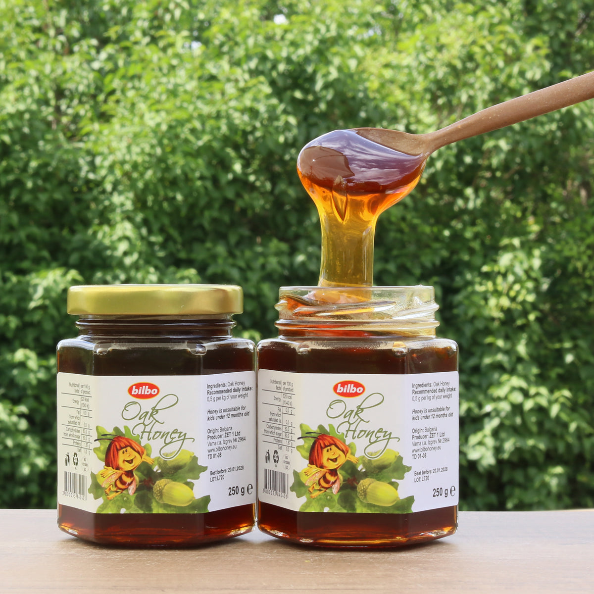 Суров дъбов мед Bilbo • 250 g