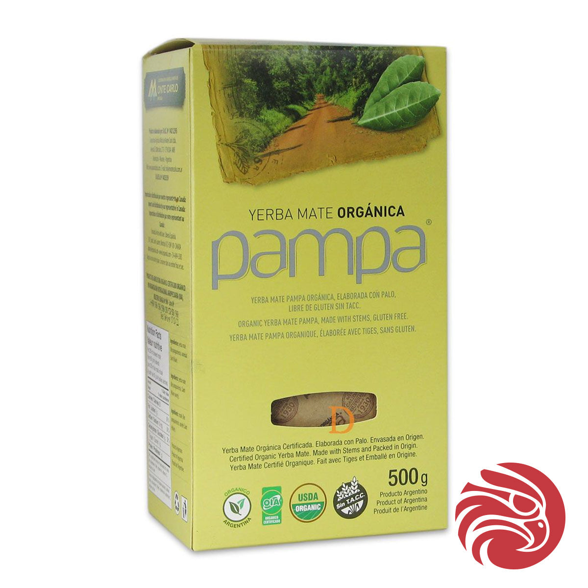 Органичен чай йерба мате Pampa • Произведен с дръжки • 500 g
