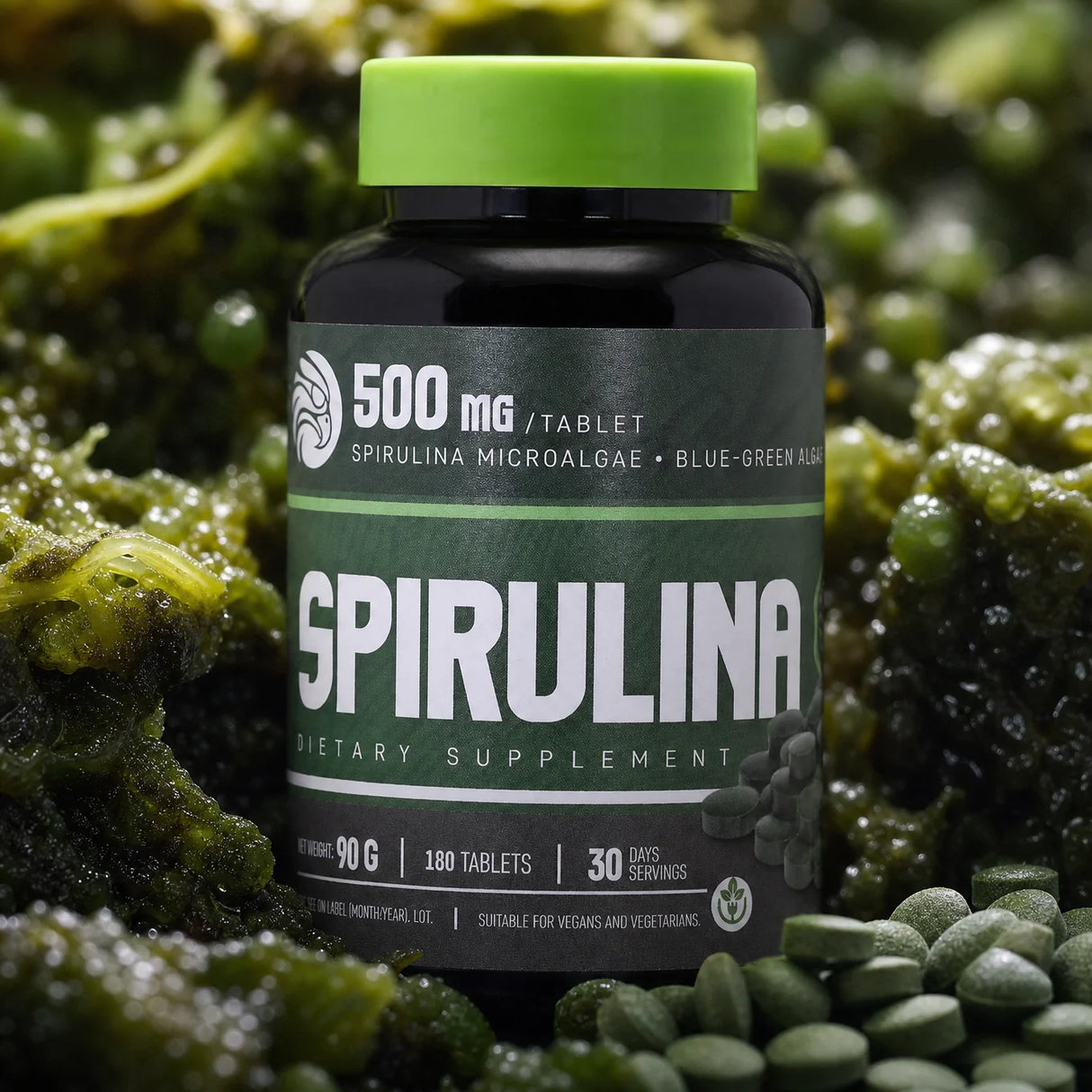 Mannavita Спирулина 500 mg таблетки • 180 бр.