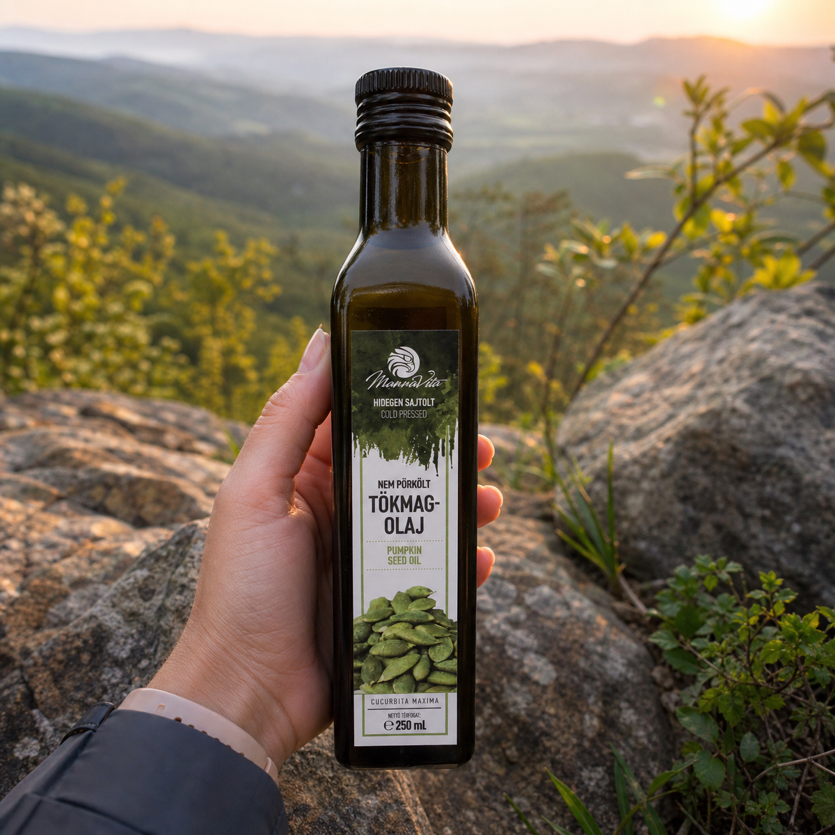 Mannavita унгарско студенопресовано тиквено олио • 250 ml